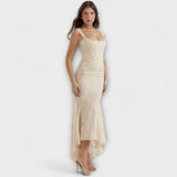 Renske - Vestido Longo com Corset Elegante e Refinado