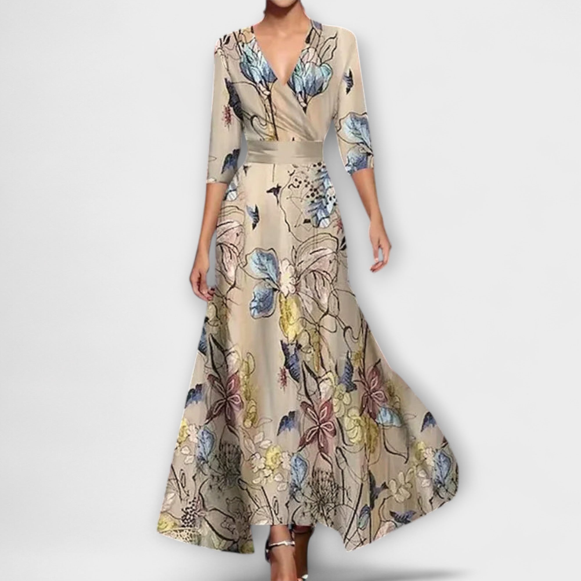 Alma - Vestido Feminino Elegante com Manga