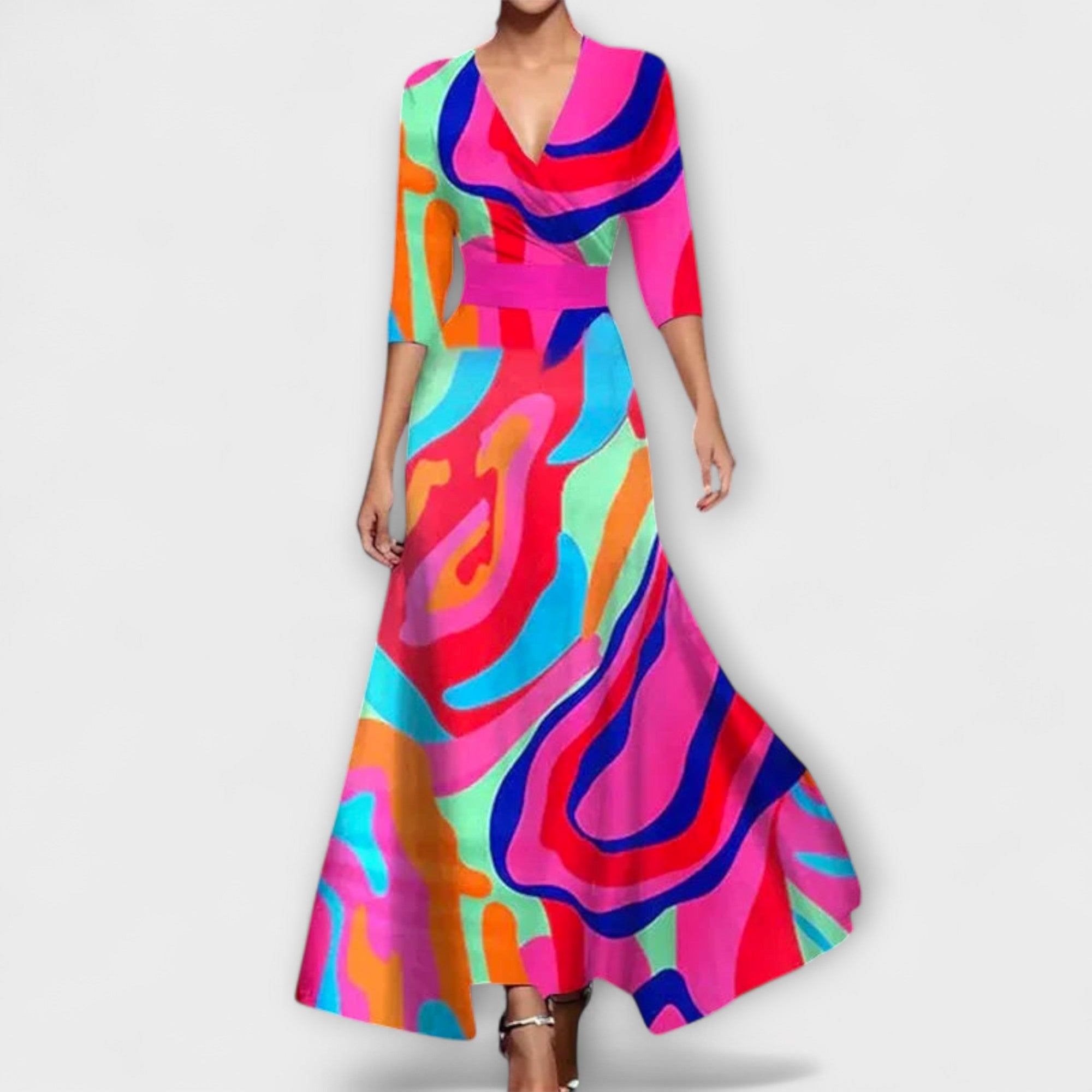 Alma - Vestido Feminino Elegante com Manga