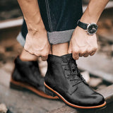 Botas de Couro Lace-up Clinton Adams