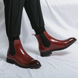 Botas Chelsea de Couro Annibale Carracci