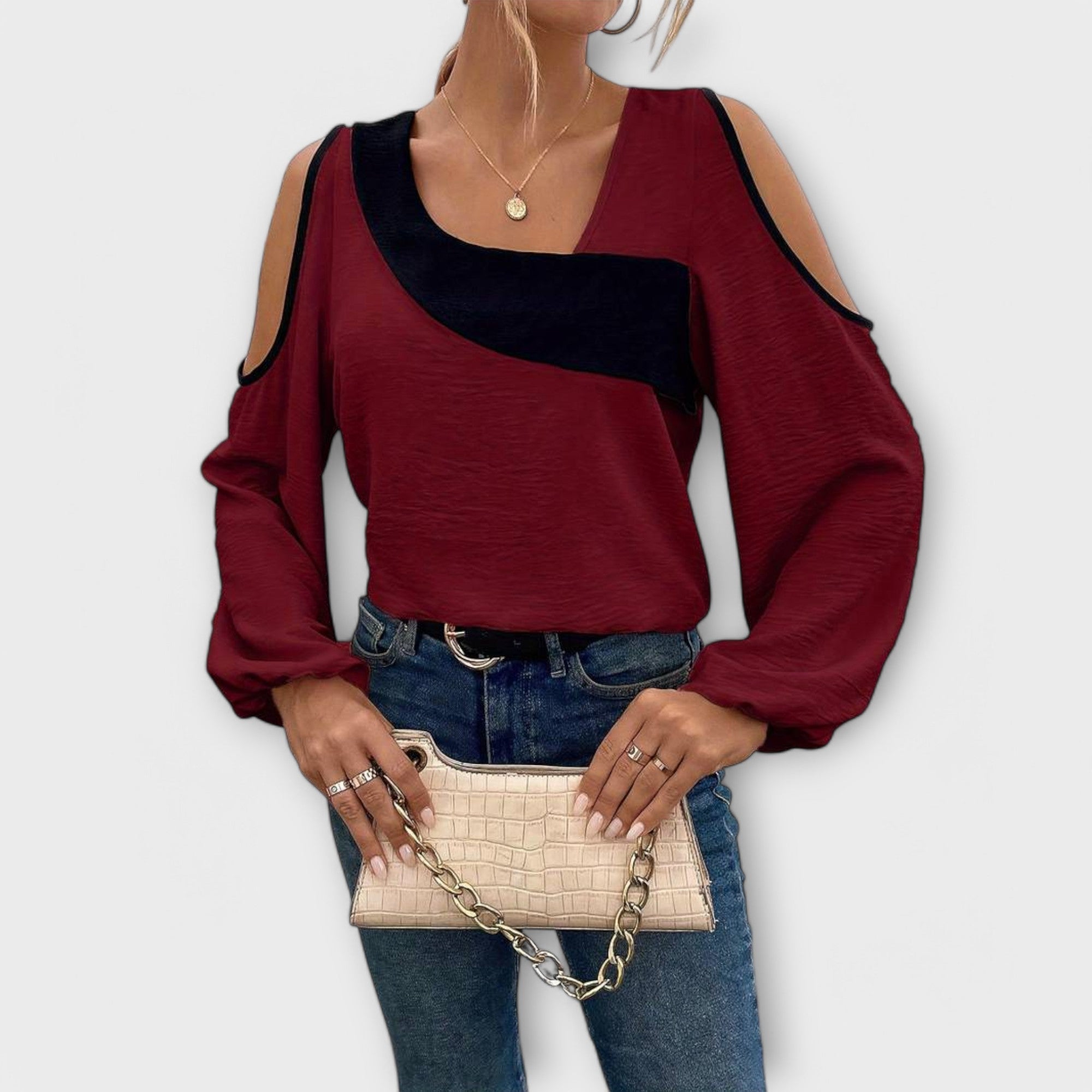 Blusa com decote quadrado