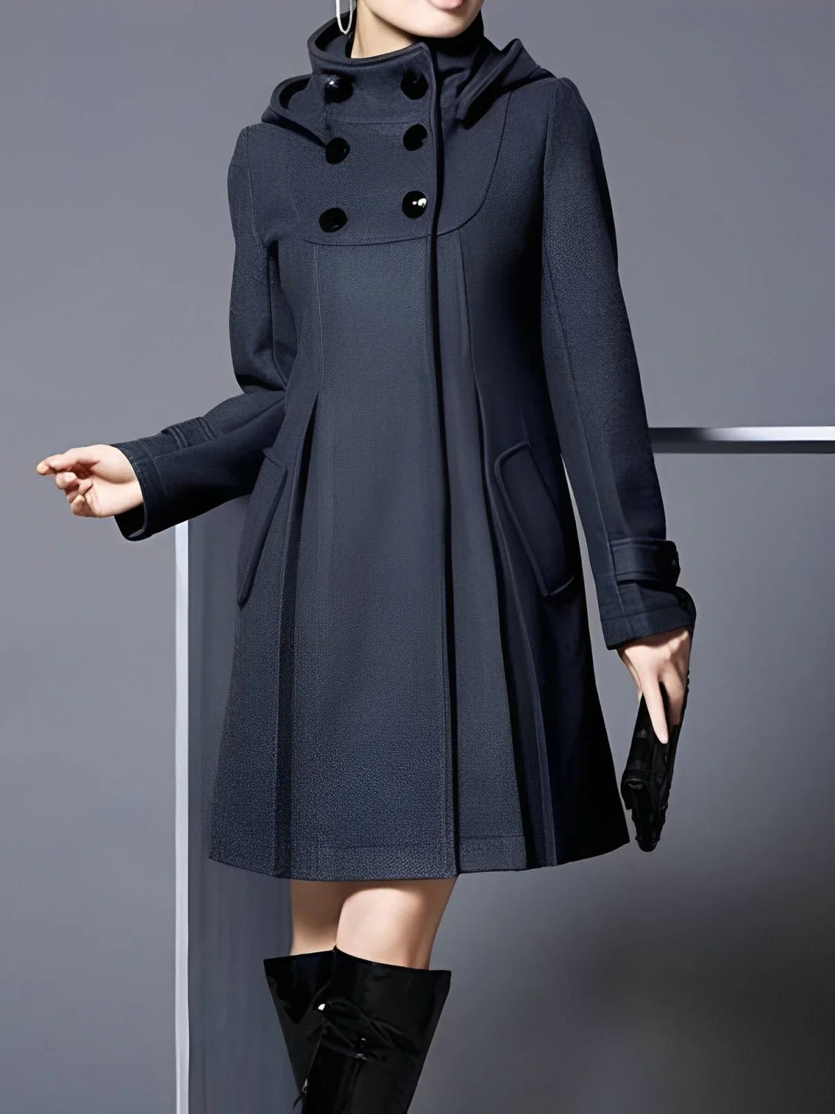 Casaco Amelia – Elegância Invernosa com Toque Moderno