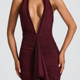 Vestido Maxi Janessa - Verniz Cereja