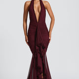 Vestido Maxi Janessa - Verniz Cereja
