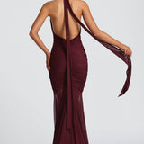 Vestido Maxi Janessa - Verniz Cereja
