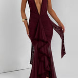 Vestido Maxi Janessa - Verniz Cereja