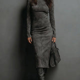 Meredith - Vestido midi chique e descontraído