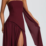 Vestido Maxi Maliyah - Verniz Cereja