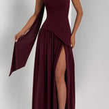 Vestido Maxi Maliyah - Verniz Cereja