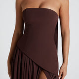 Vestido Maxi Maliyah - Marrom Ameixa