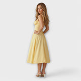 Kiana - Vestido Midi com Corpete