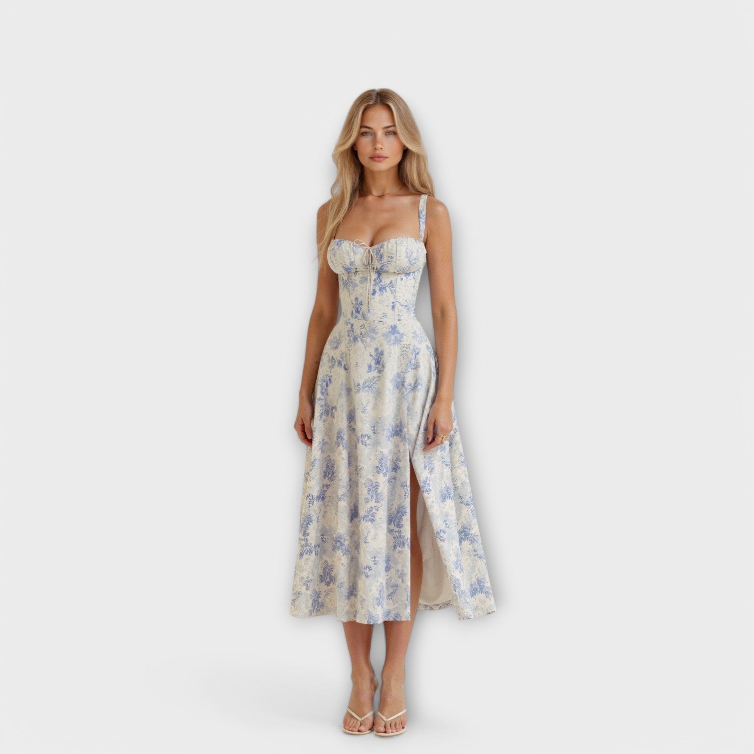 Kiana - Vestido Midi com Corpete