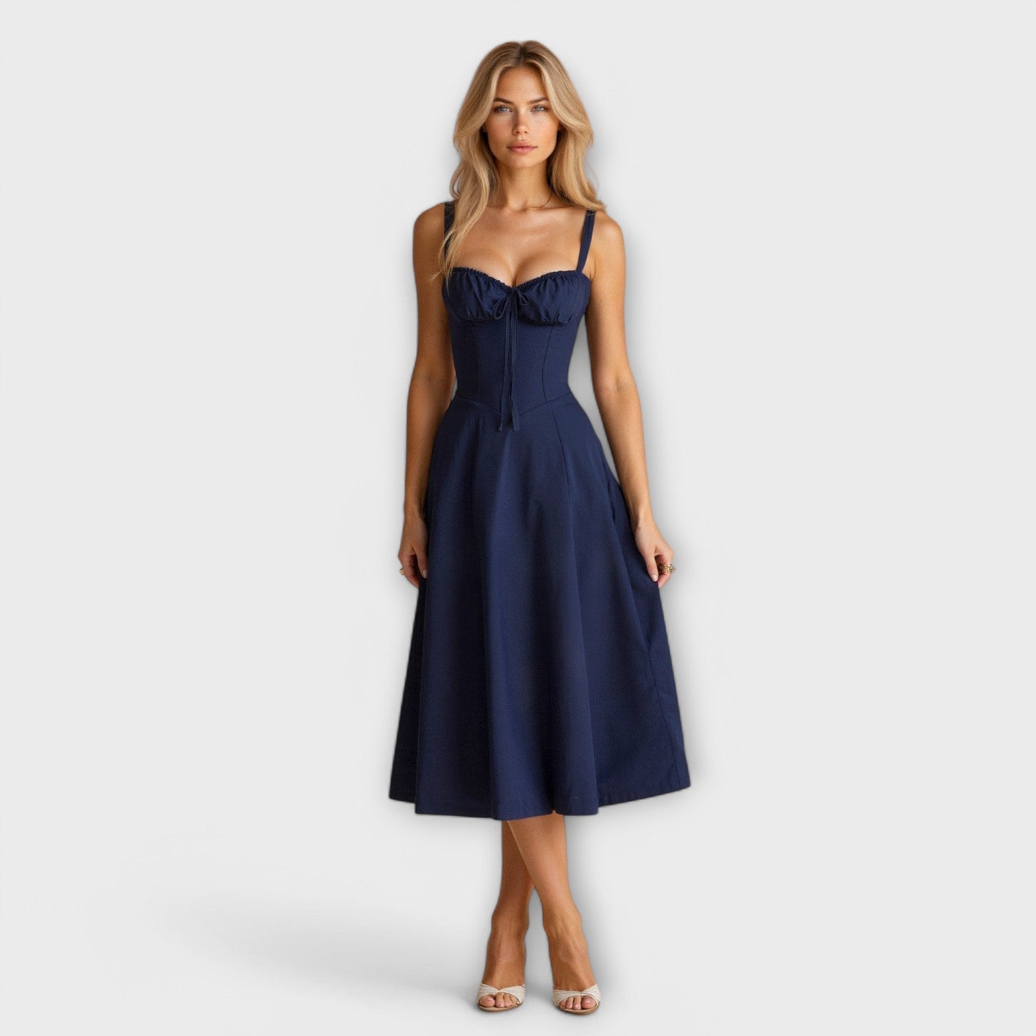 Kiana - Vestido Midi com Corpete