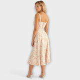 Kiana - Vestido Midi com Corpete