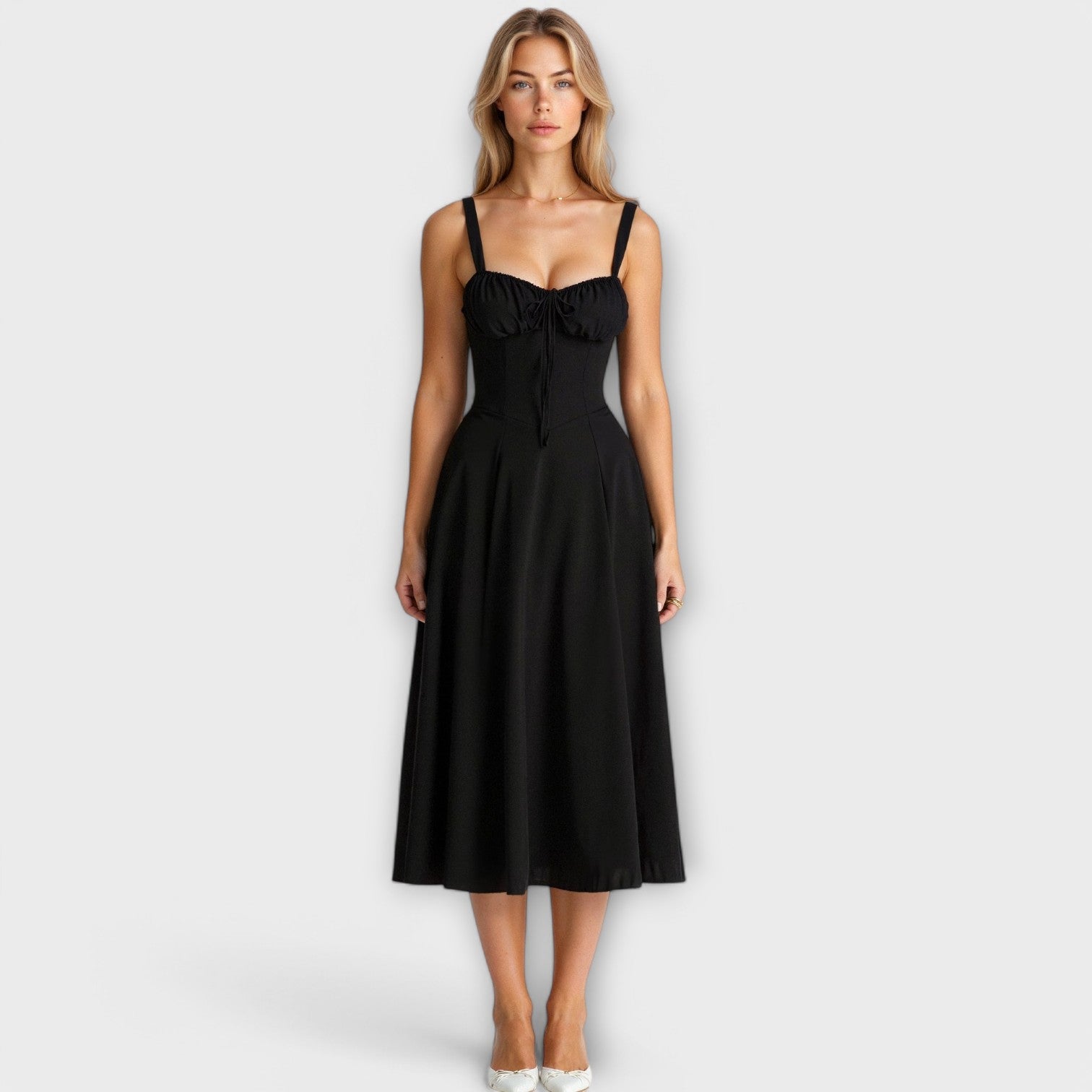 Kiana - Vestido Midi com Corpete