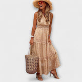 Maxikleed com Renda Boho
