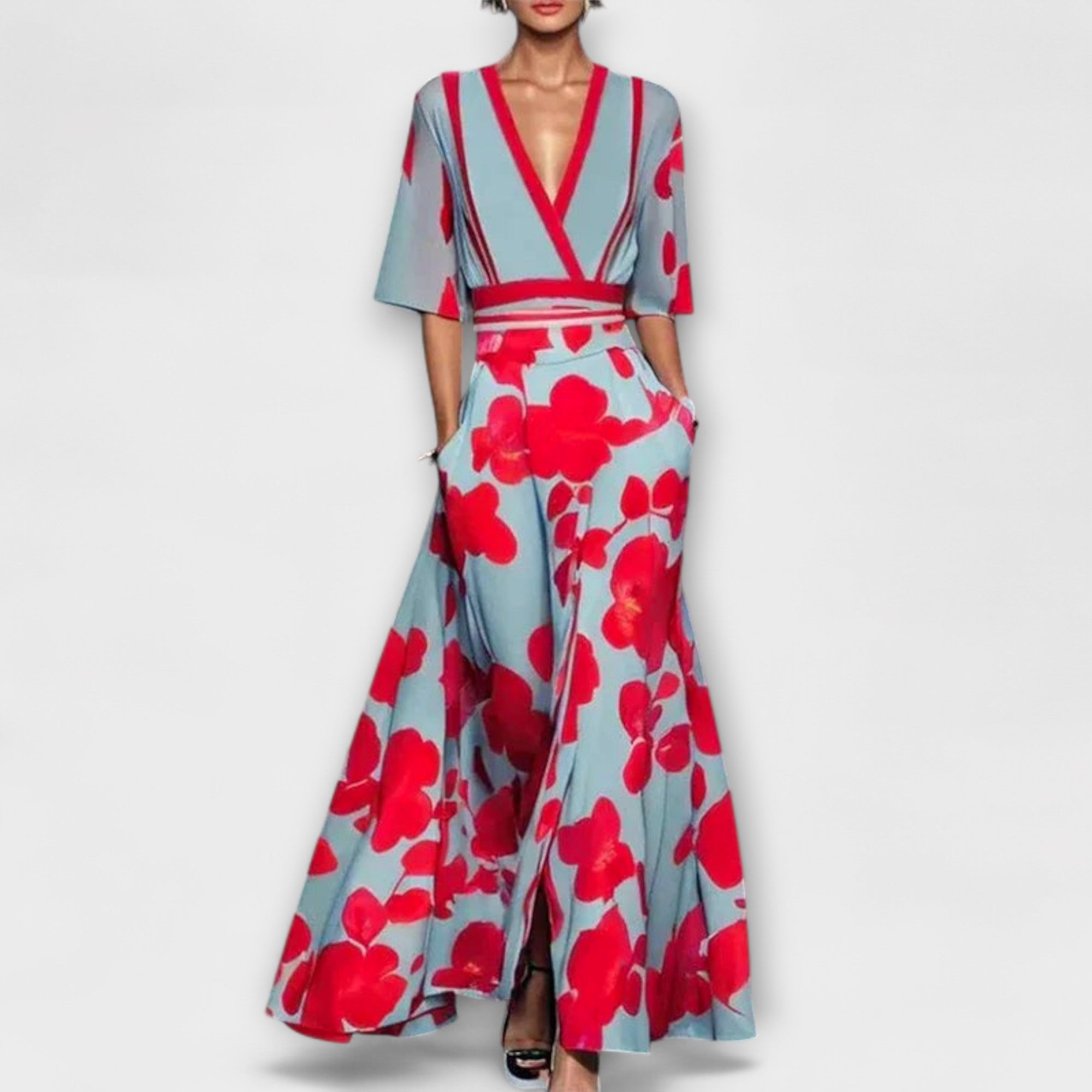 Alma - Vestido Feminino Elegante com Manga
