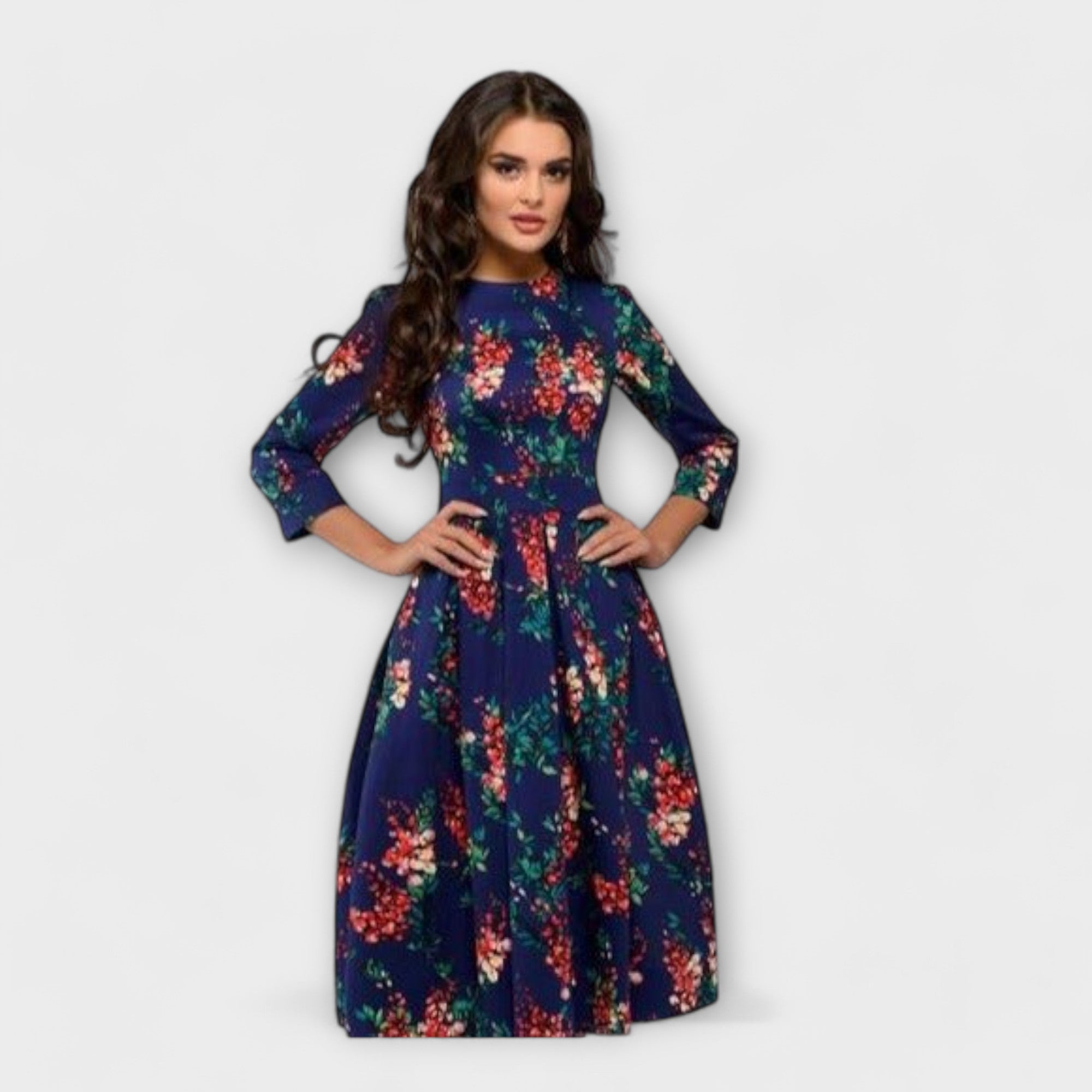 Vestido elegante na altura do joelho