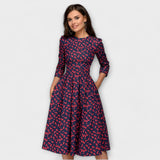 Vestido elegante na altura do joelho