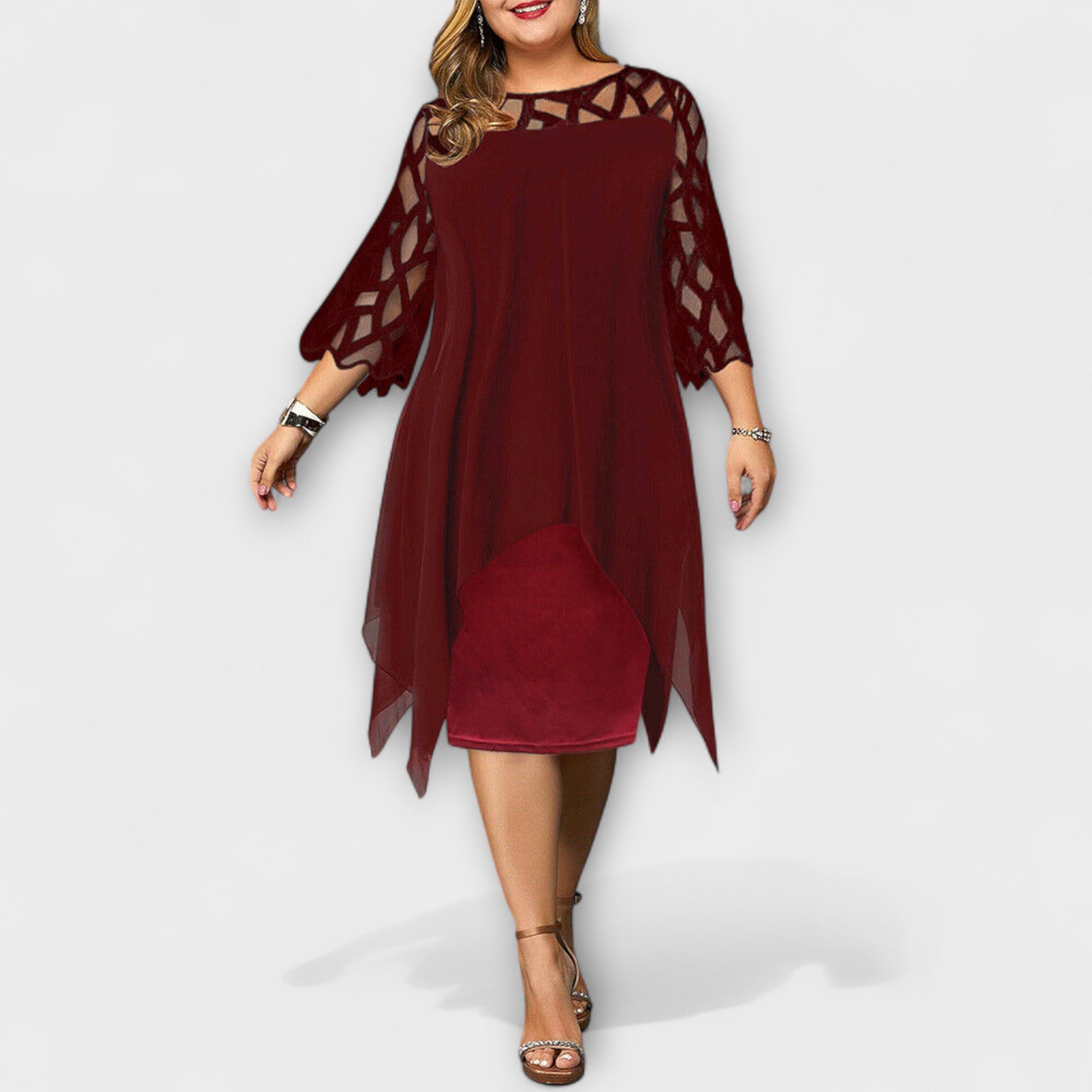 Jamie - Vestido Midi Plus Size Chic