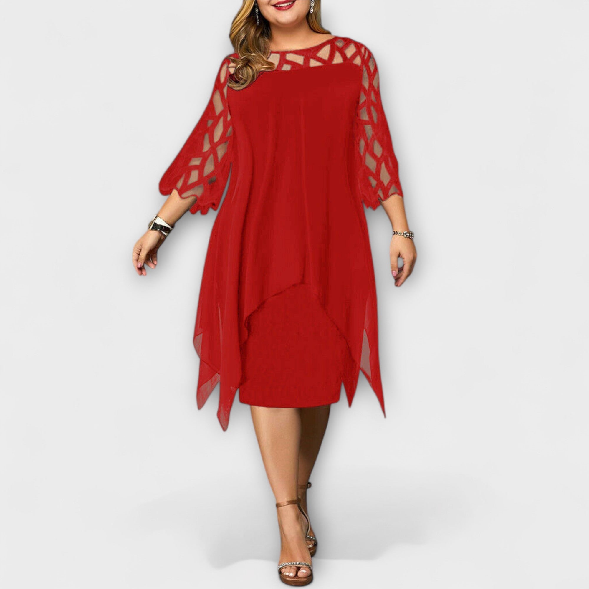 Jamie - Vestido Midi Plus Size Chic
