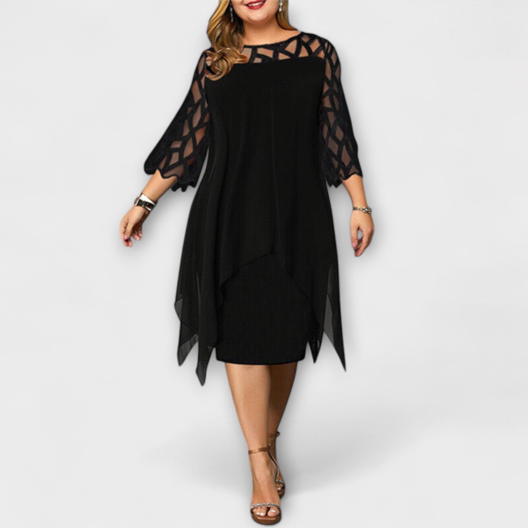 Jamie - Vestido Midi Plus Size Chic