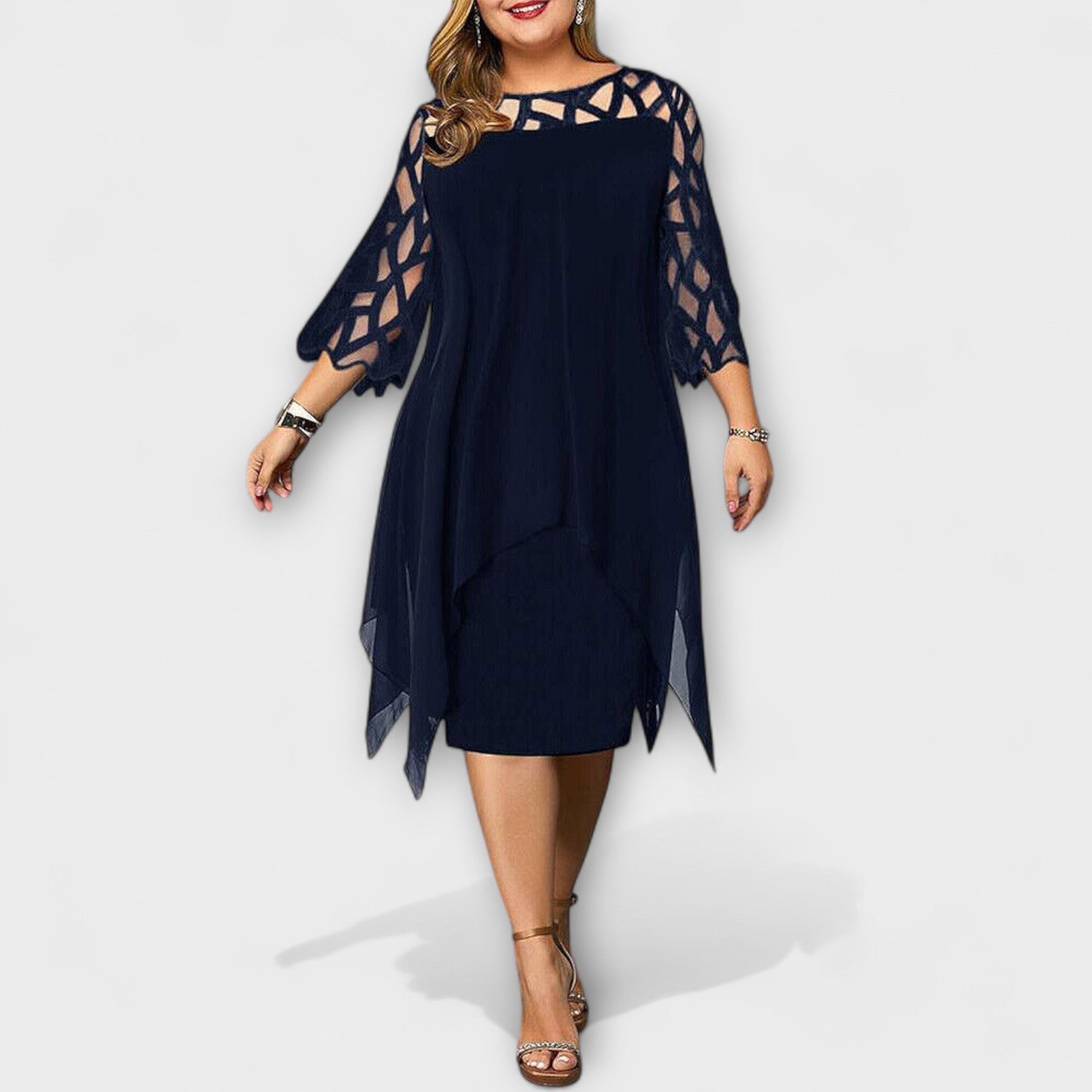 Jamie - Vestido Midi Plus Size Chic