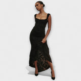 Renske - Vestido Longo com Corset Elegante e Refinado
