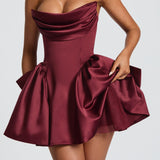 Vestido Mini Trinity - Verniz Cereja