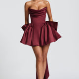 Vestido Mini Trinity - Verniz Cereja