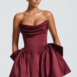 Vestido Mini Trinity - Verniz Cereja