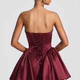 Vestido Mini Trinity - Verniz Cereja