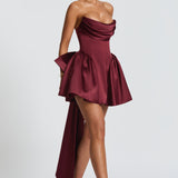 Vestido Mini Trinity - Verniz Cereja