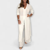 Conjunto feminino estiloso de 3 peças