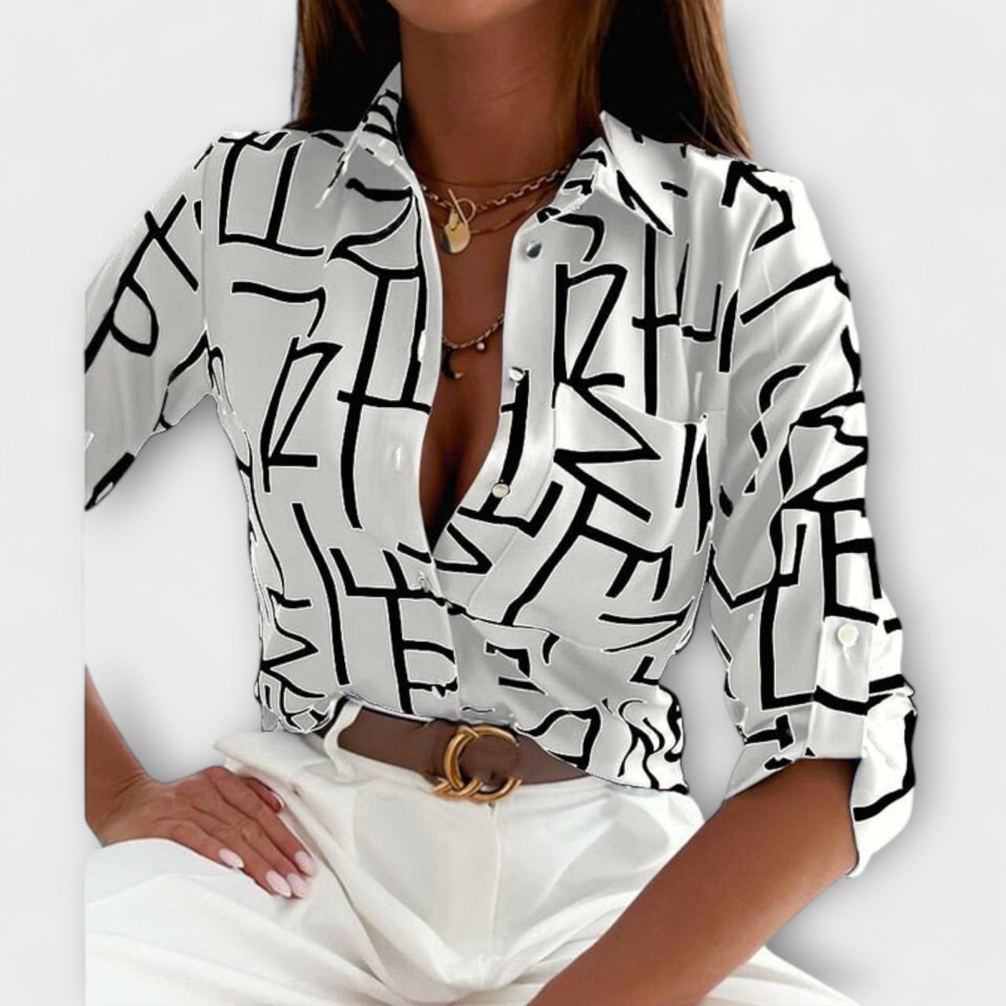 Blusa com Gola Clássica
